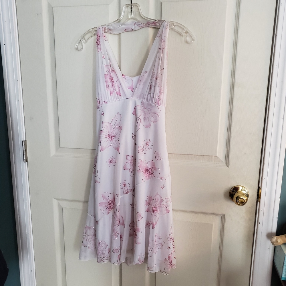 Taboo White Halter Dress.